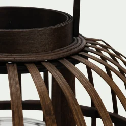 Lanterne*alinea Lanterne en bambou H26cm - Marron