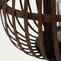 Lanterne*alinea Lanterne en bambou H26cm - Marron