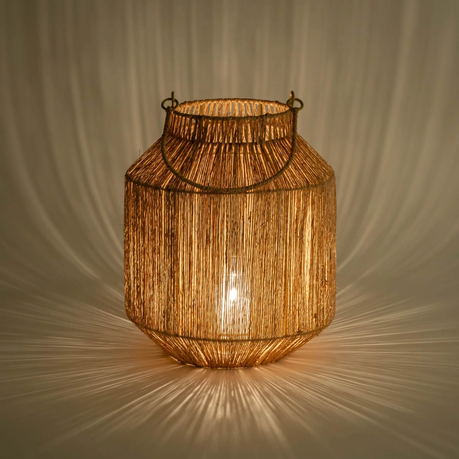 Lanterne*alinea Lanterne en jute H30cm - Naturel