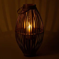 Lanterne Exterieur|Lanterne*alinea Lanterne en rotin - D34.5xH60.5cm Naturel