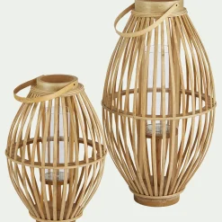 Lanterne Exterieur|Lanterne*alinea Lanterne en rotin - D34.5xH60.5cm Naturel