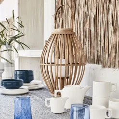 Lanterne Exterieur|Lanterne*alinea Lanterne en rotin - D34.5xH60.5cm Naturel
