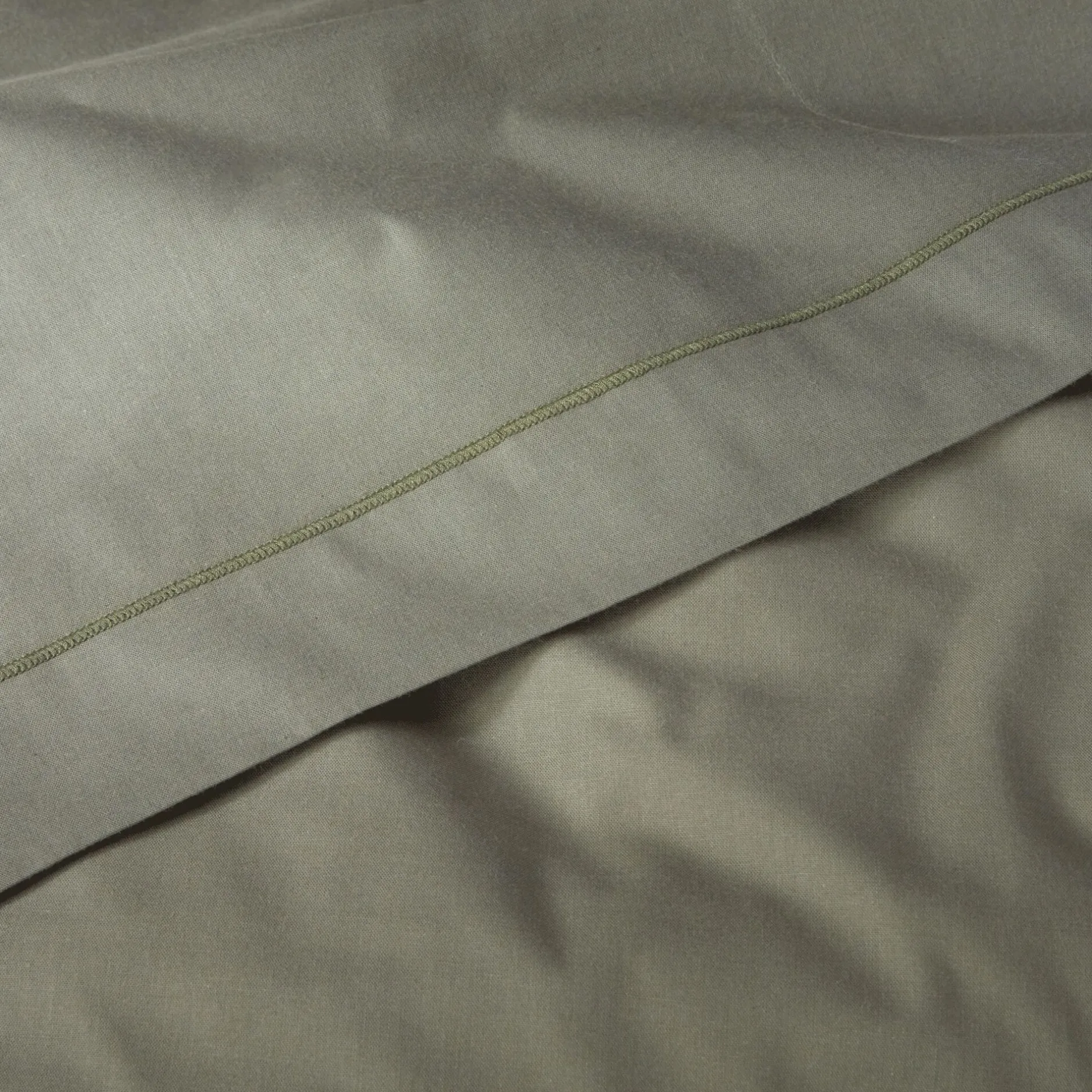 Parure De Lit*alinea Linge de lit uni en coton - cèdre Vert