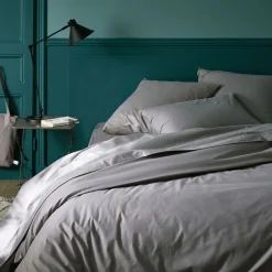 Parure De Lit*alinea Linge de lit uni en coton - restanque Gris