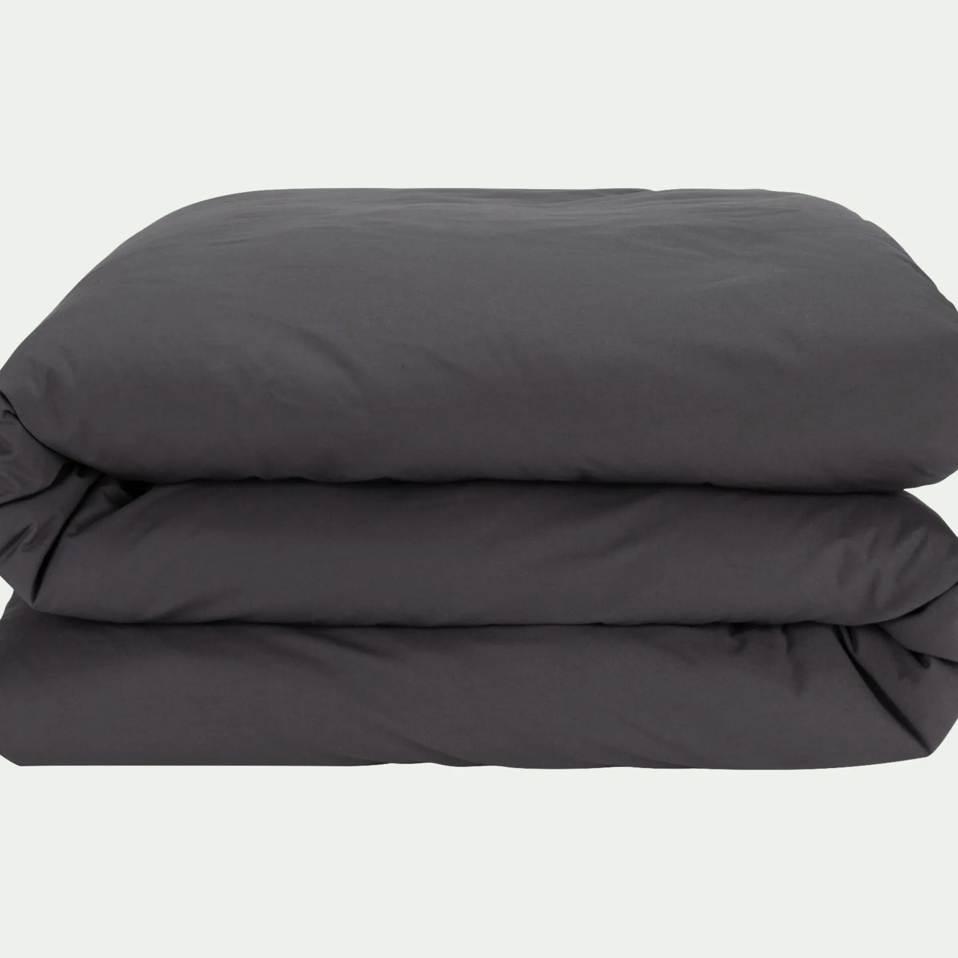 Parure De Lit*alinea Linge de lit uni en coton - ardoise Gris