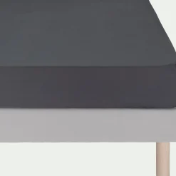Parure De Lit*alinea Linge de lit uni en coton - ardoise Gris