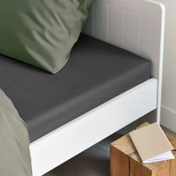 Parure De Lit*alinea Linge de lit uni en coton - ardoise Gris