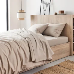 Parure De Lit*alinea Linge de lit uni en coton - alpilles Beige