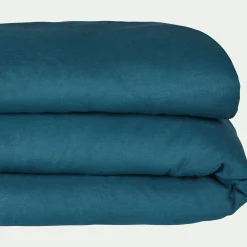 Parure De Lit*alinea Linge de lit uni en lin lavé - figuerolles Bleu