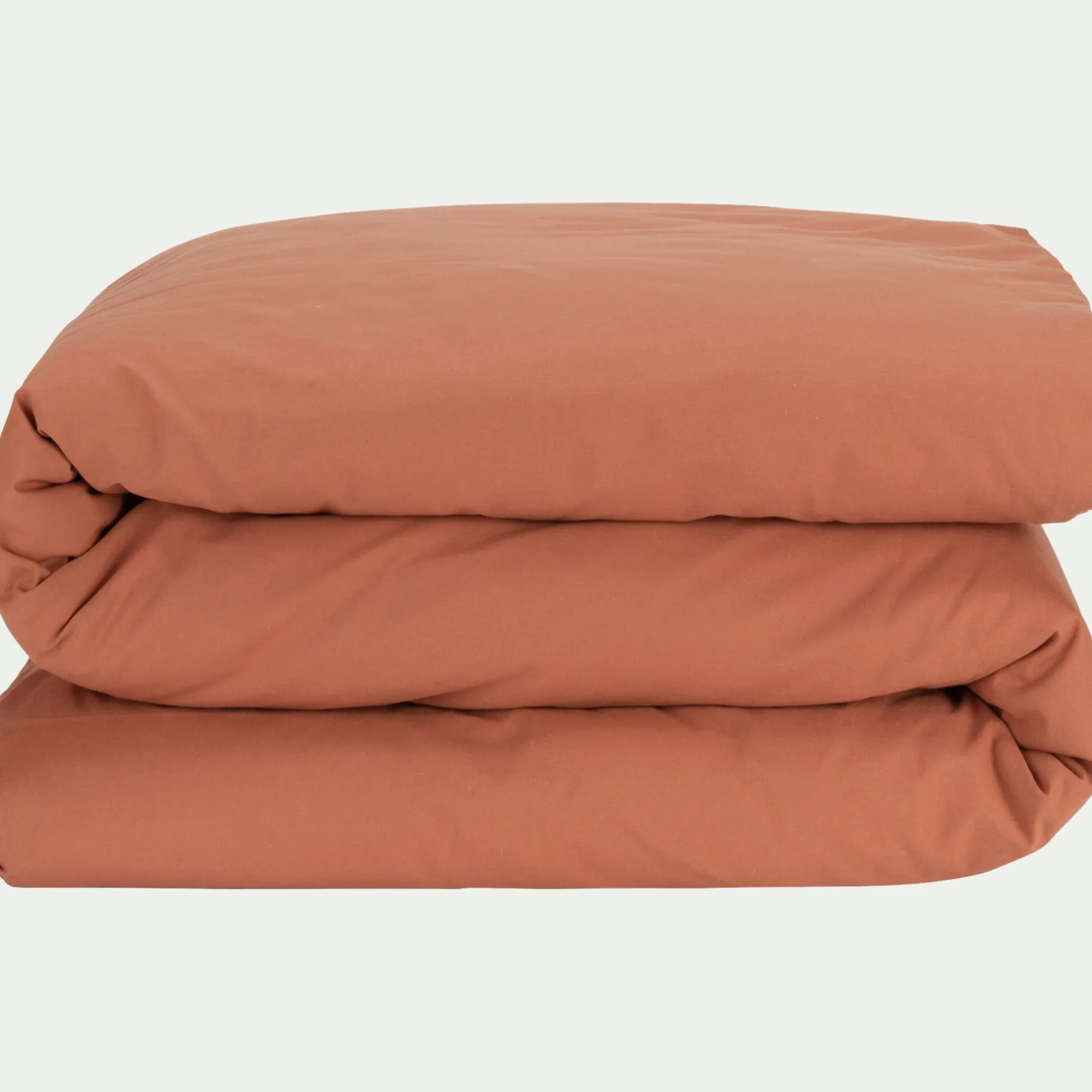 Parure De Lit*alinea Linge de lit uni en percale de coton - brun rustrel Marron