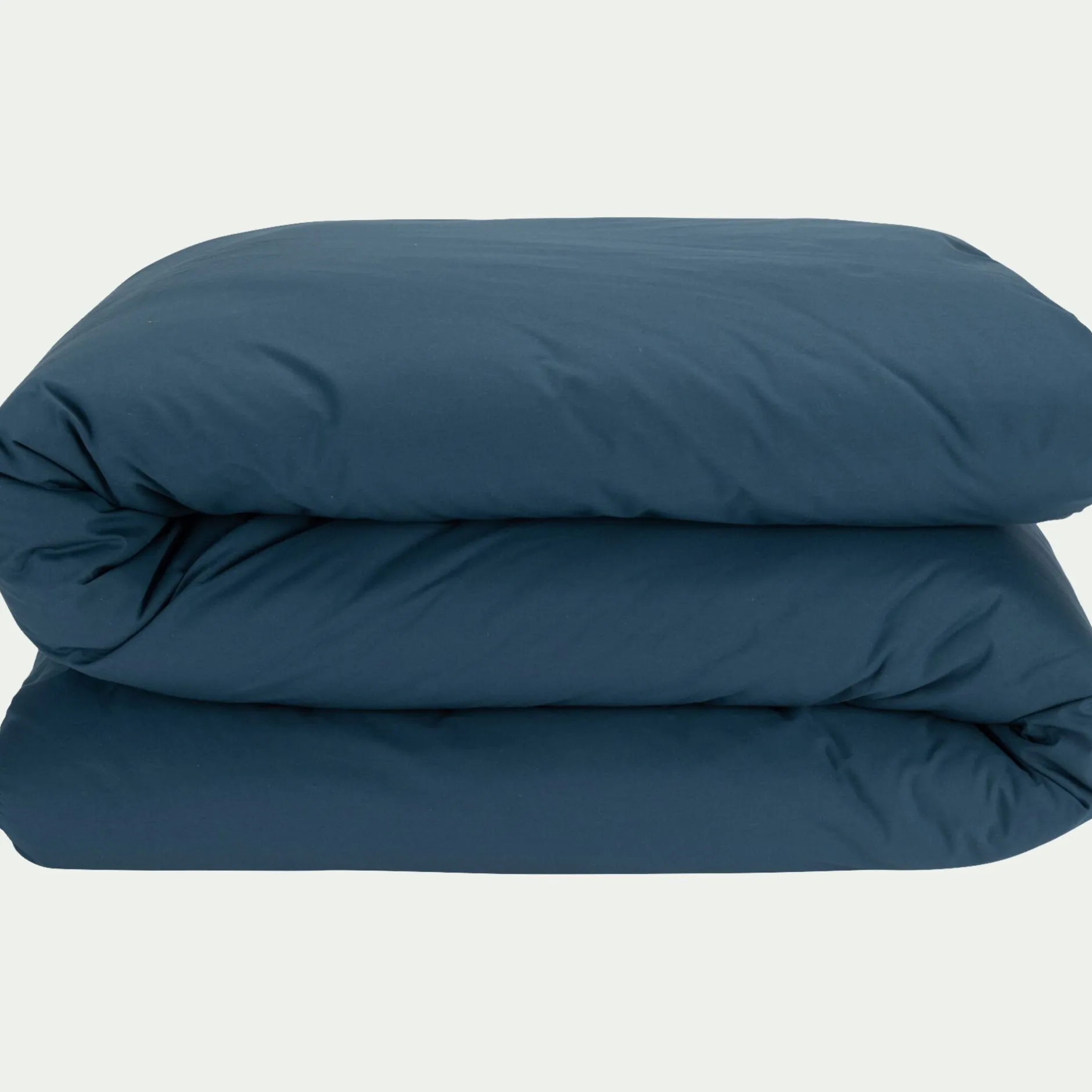 Parure De Lit*alinea Linge de lit uni en percale de coton - figuerolles Bleu