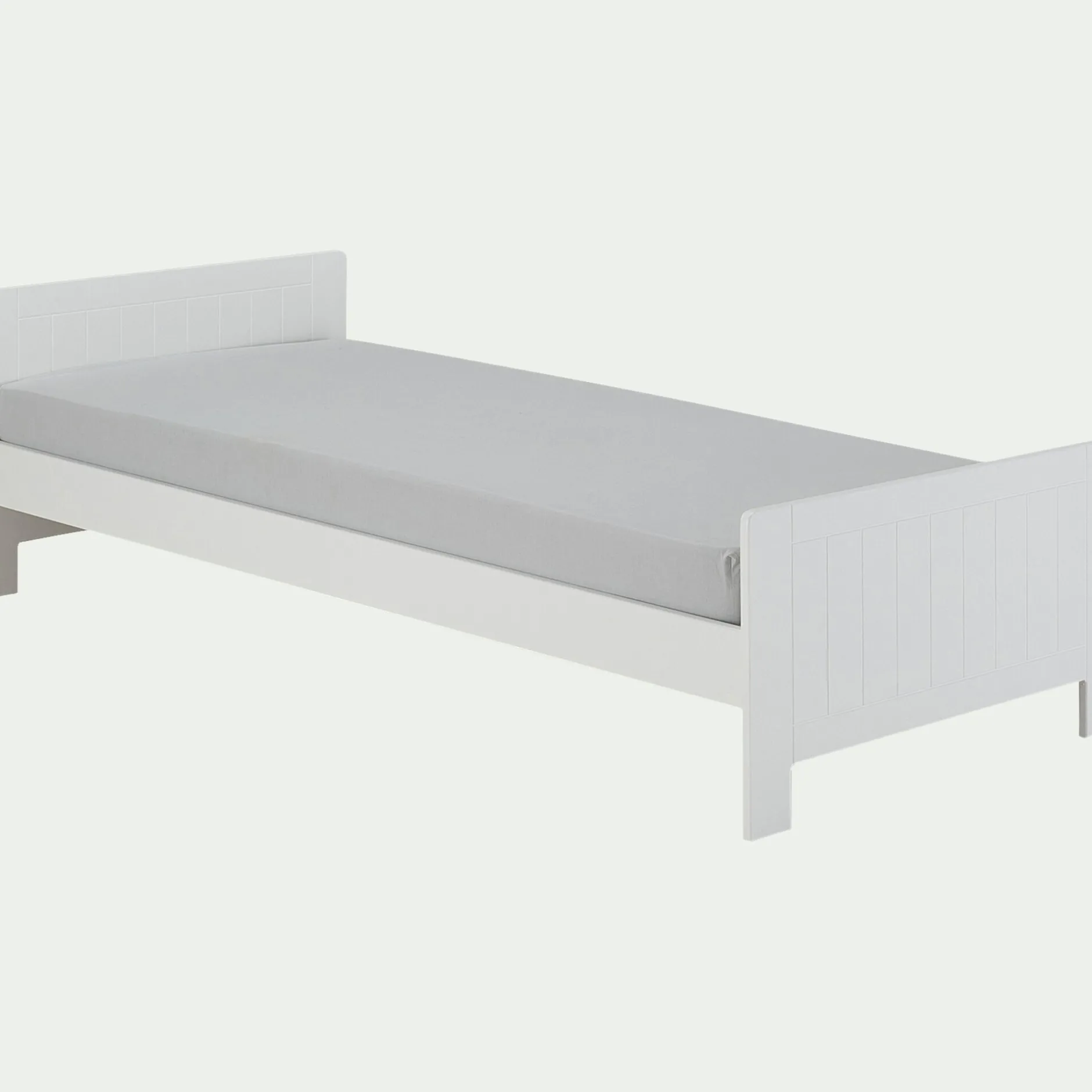Lit Enfant|Lit Enfant*alinea Lit 1 place enfant en bois 90x200cm - Blanc