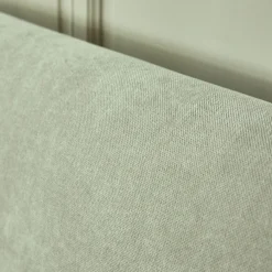 Lit Adulte*alinea Lit 2 places avec tête de lit en tissu doux 160x200cm - écru Blanc