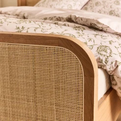 Lit Adulte*alinea Lit 2 places en rotin 140x200cm - Naturel