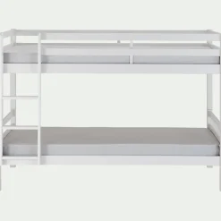 Lit Enfant|Lit Enfant*alinea Lit superposé modulable en pin 90x200cm avec sommier à lattes - Blanc