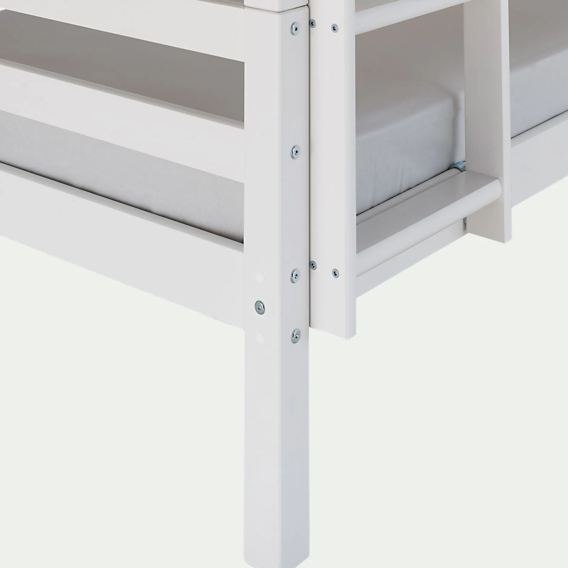 Lit Enfant|Lit Enfant*alinea Lit superposé modulable en pin 90x200cm avec sommier à lattes - Blanc