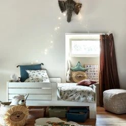 Lit Enfant|Lit Enfant*alinea Lit évolutif 1 place blanc en pin massif 3 positions pour enfant avec matelas évolutif