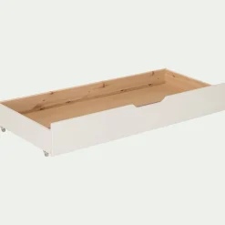 Lit Enfant|Lit Enfant*alinea Lit évolutif 1 place en pin massif 3 positions pour enfant avec tiroir - Blanc