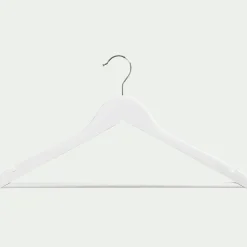 Dressing*alinea Lot de 5 cintres en bois - gris Blanc