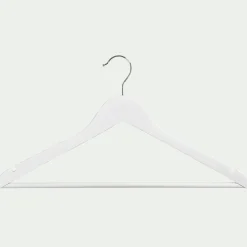 Dressing*alinea Lot de 5 cintres en bois - gris Blanc
