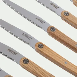 Couteau De Cuisine|Couvert De Table*alinea Lot de 6 couteaux de cuisine en inox et bois - Naturel