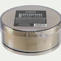 Ustensile Pour Pâtisserie*alinea Lot de 9 découpoirs ronds lisses assortis - Blanc