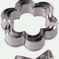 Emporte-Pièce Et Cercle À Pâtisserie|Ustensile Pour Pâtisserie*alinea Lot de 12 emporte-pièces en inox - Argenté