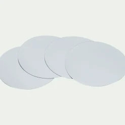 Accessoire Vin*alinea Lot de 4 feuilles anti-gouttes D75mm - Blanc