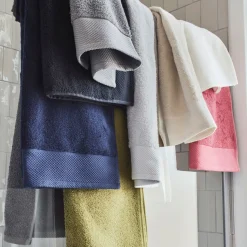 Gant De Toilette*alinea Lot de 2 gants de toilette en coton peigné - optique Blanc