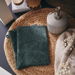 Gant De Toilette*alinea Lot de 2 gants de toilette en coton - cèdre Vert