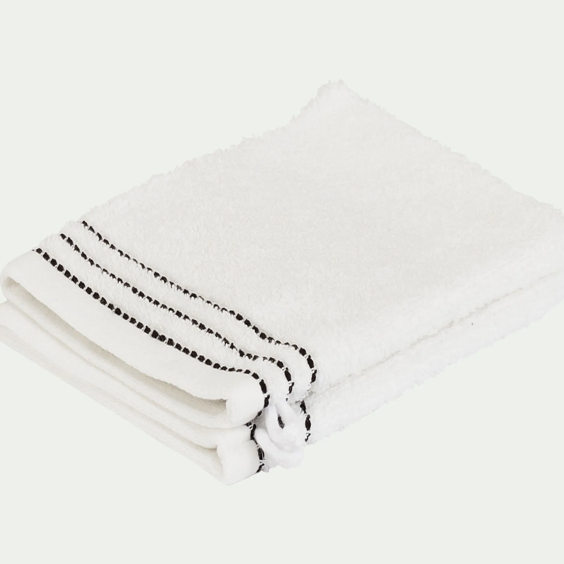 Gant De Toilette*alinea Lot de 2 gants de toilette en coton - ventoux Blanc