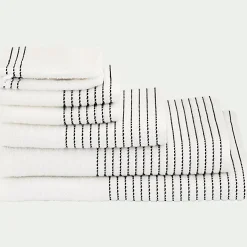 Gant De Toilette*alinea Lot de 2 gants de toilette en coton - ventoux Blanc