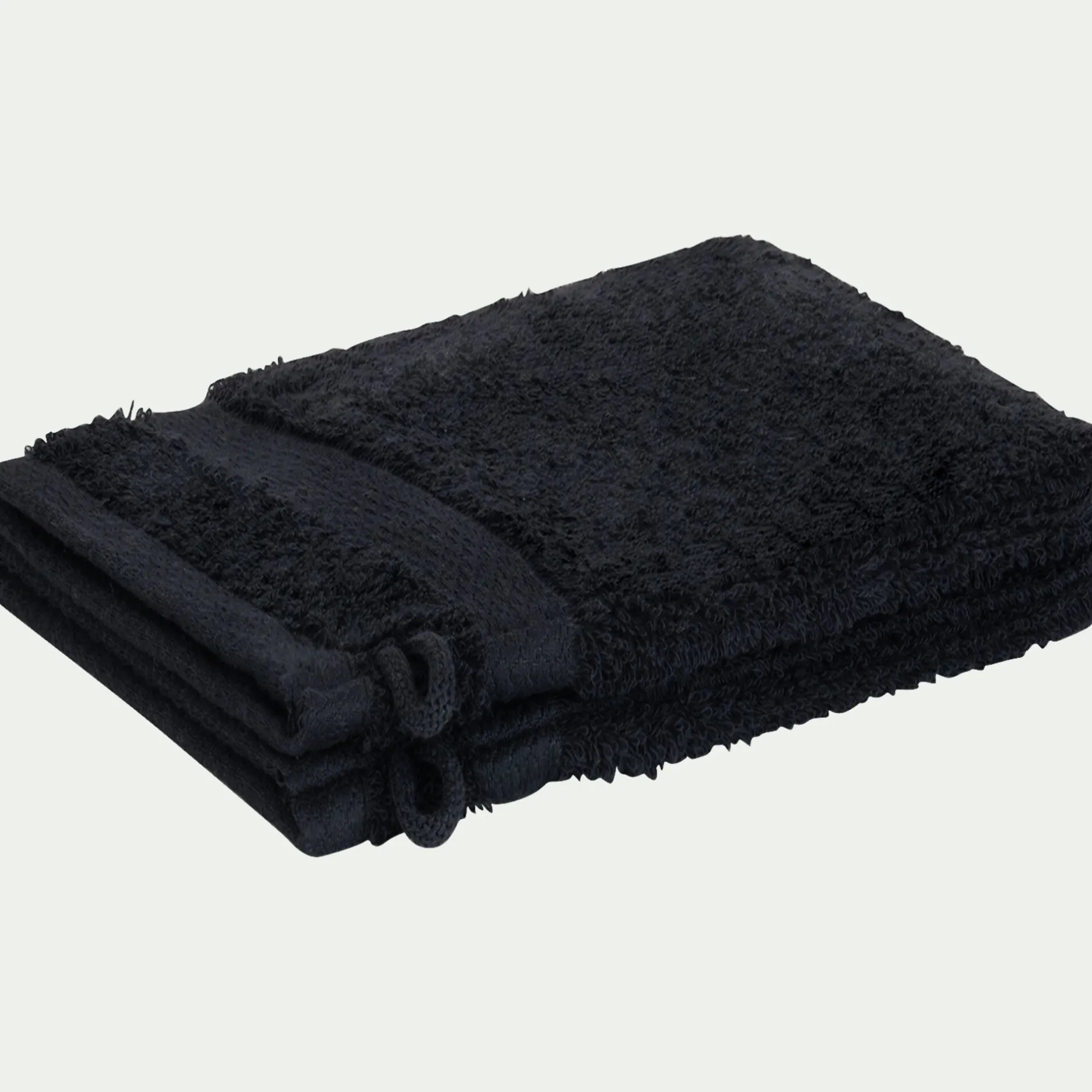 Gant De Toilette*alinea Lot de 2 gants de toilette en coton peigné - gris Gris calabrun