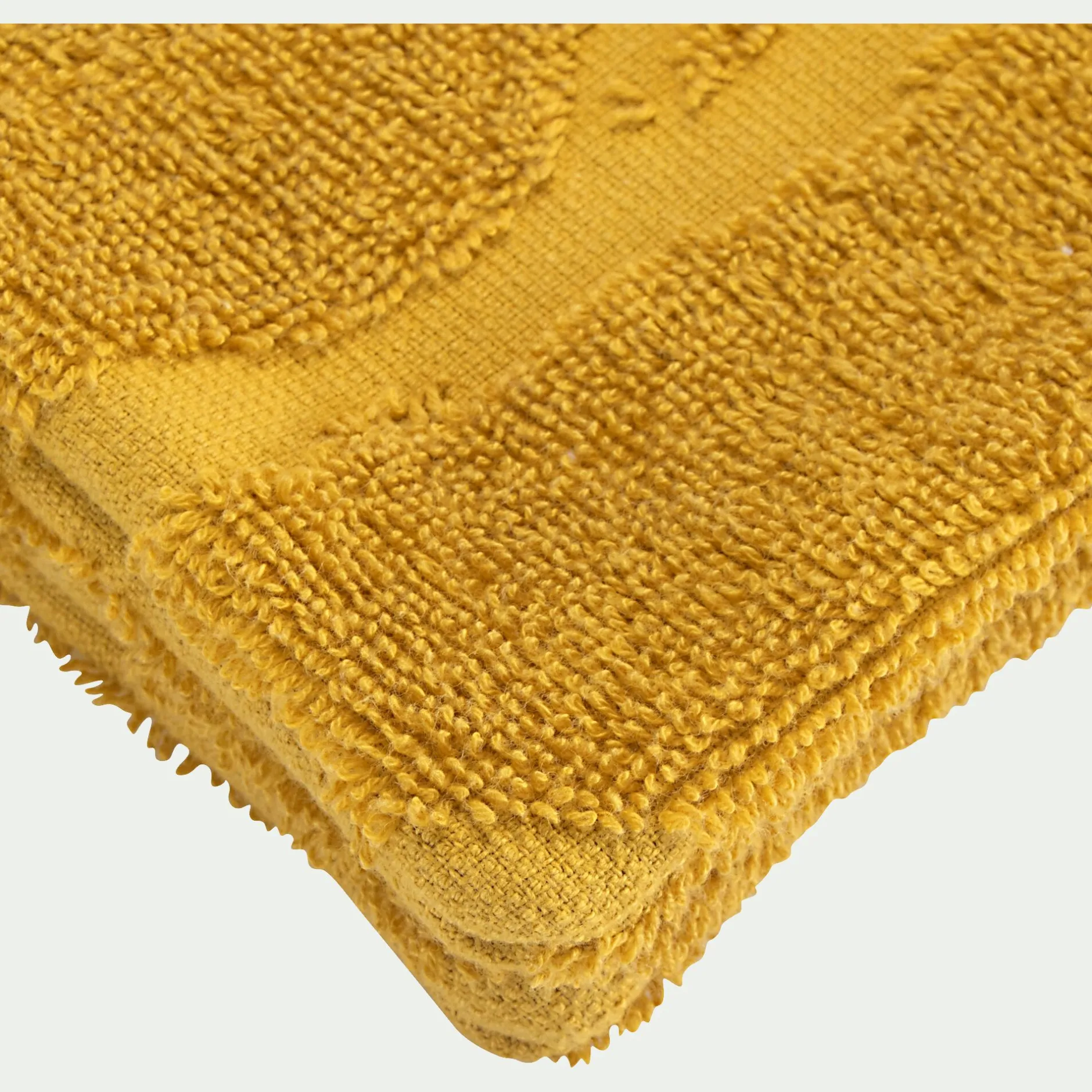 Gant De Toilette*alinea Lot de 2 gants de toilette en coton - argan Jaune