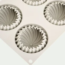 Moule À Gâteau*alinea Lot de 6 moules à gâteau en silicone platinium D7,3cm - Gris