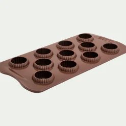 Moule À Gâteau*alinea Lot de 11 moules en forme de couronne en silicone platinium - Marron