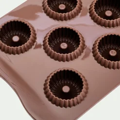 Moule À Gâteau*alinea Lot de 11 moules en forme de couronne en silicone platinium - Marron