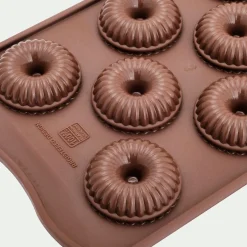 Moule À Gâteau*alinea Lot de 11 moules en forme de couronne en silicone platinium - Marron