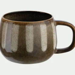 Vaisselle Petit Déjeuner|Tasse Et Mug*alinea Lot de 4 mugs dépareillés en grès 35cl - Bleu