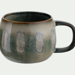 Vaisselle Petit Déjeuner|Tasse Et Mug*alinea Lot de 4 mugs dépareillés en grès 35cl - Bleu