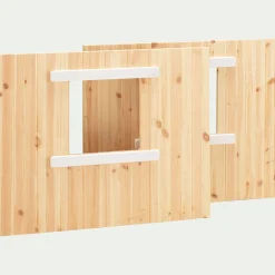 Lit Enfant|Lit Enfant*alinea Lot de 2 panneaux pour lit cabane 75x91,5cm - Bois clair