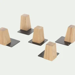 Rangement À Composer*alinea Lot de 5 pieds en chêne Bois clair