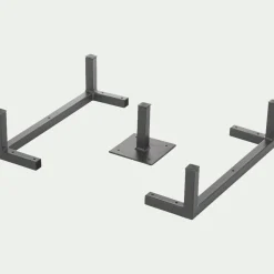 Rangement À Composer*alinea Lot de 3 pieds métalliques Noir