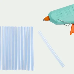 Loisirs Créatifs*alinea Lot de 12 recharges pour pistolet à colle - blanc translucide