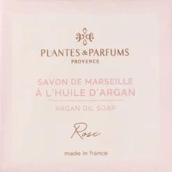 Cosmétique|Accessoire De Salle De Bain*alinea Lot de 2 savons de Marseille à l'huile d'argan senteur rose 100g