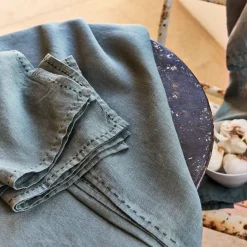 Serviette De Table|Nappe Et Serviette De Noël*alinea Lot de 2 serviettes de table en lin lavé - cèdre Vert