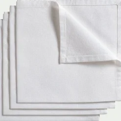 Serviette De Table|Nappe Et Serviette De Noël*alinea Lot de 4 serviettes de table en coton 41x41cm - Blanc