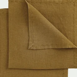 Serviette De Table|Nappe Et Serviette De Noël*alinea Lot de 2 serviettes de table en lin lavé - brun alep Marron