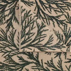 Serviette De Table|Décoration De La Table De Noël*alinea Lot de 20 serviettes en papier motif cyprès 33x33cm - alpilles Beige