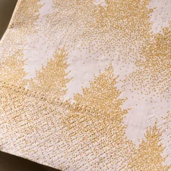 Serviette De Table|Nappe Et Serviette De Noël*alinea Lot de 20 serviettes en papier motif sapin 33x33cm - Doré
